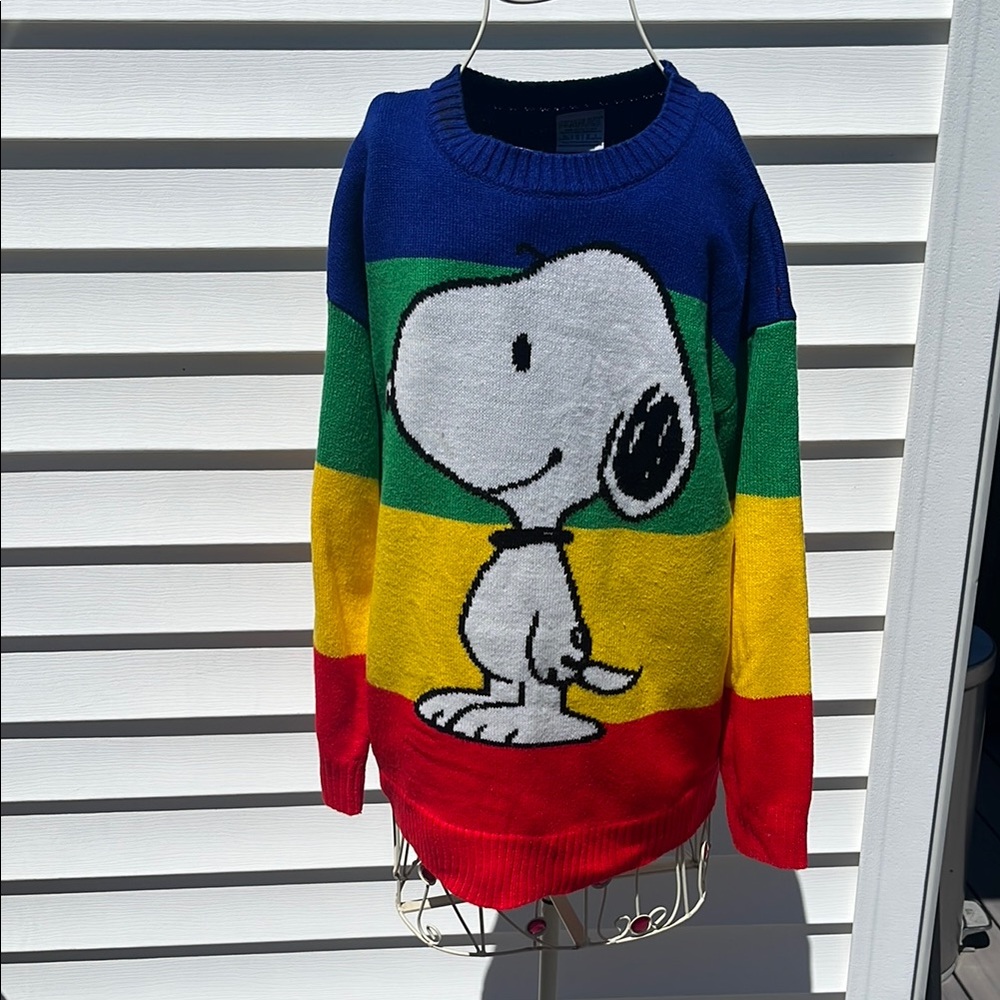 Peanuts Colorful Snoopy Sweater